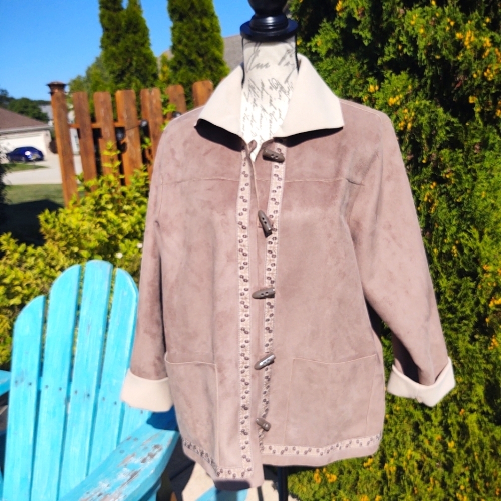 Alfred Dunner 12 Nordic Faux Suede Jacket!